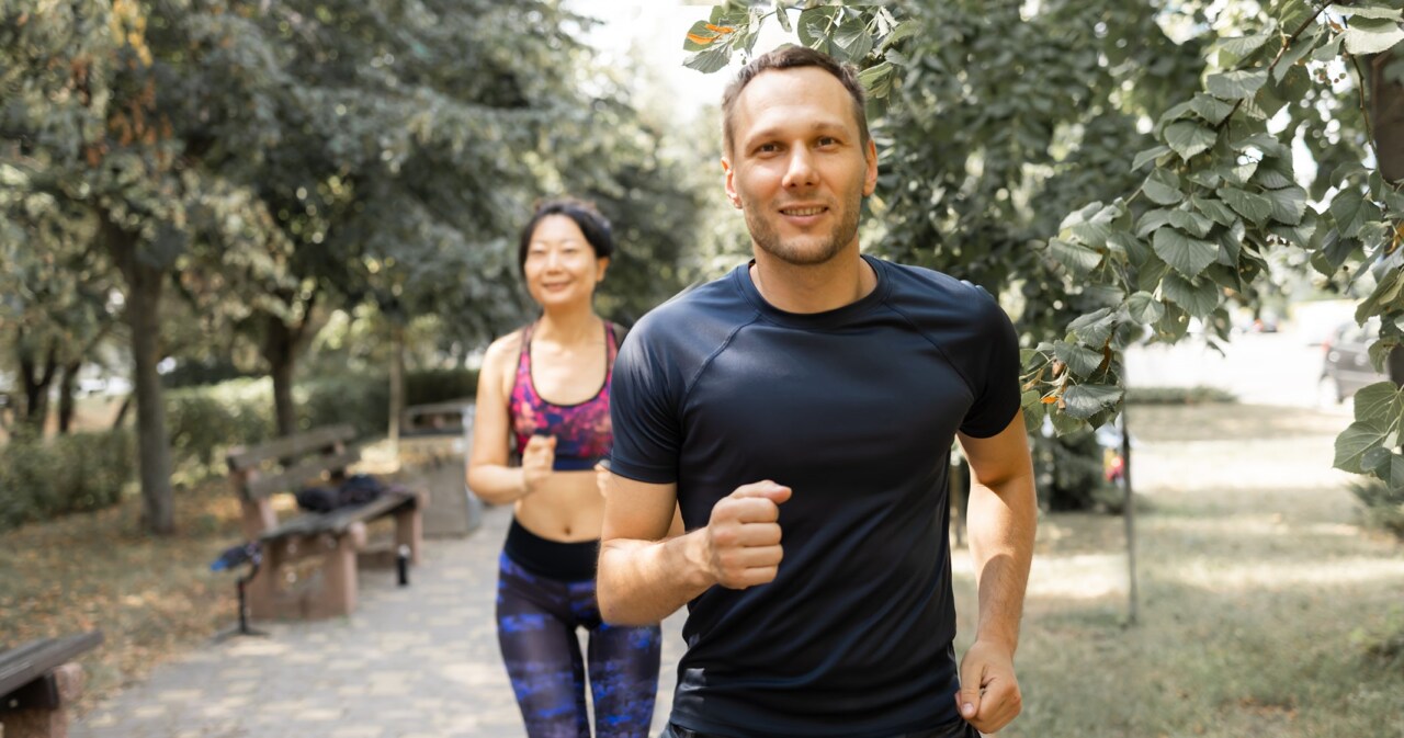 Menschen beim Joggen